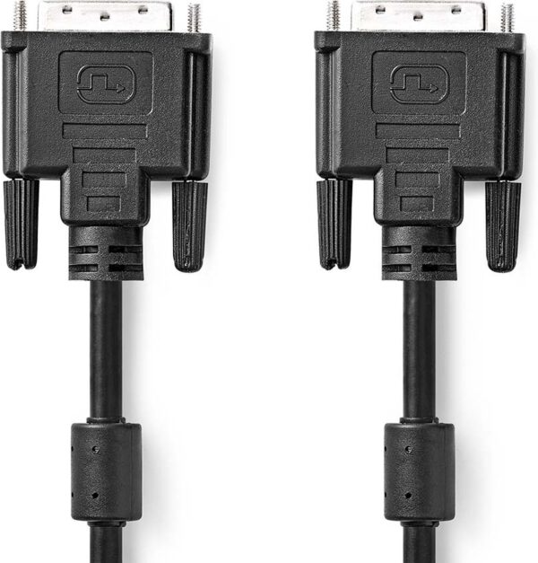 Nedis DVI-D 24+1-pins kabel - 2560x1600 - Vernikkeld - 2.00 m