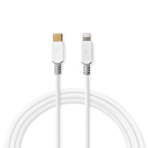 Nedis Apple Lightning-kabel naar USB-C - 2.00m - wit