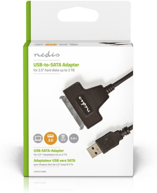 Nedis Hardeschijfadapter - USB 3.2 Gen1 - 2,5'' HDD/SSD