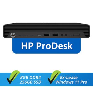 HP ProDesk 600 G6 Mini i3-10100T - 8GB DDR4 - 256GB SSD - Windows 11 Pro